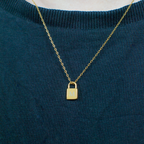 Personalised Mini Padlock Necklace