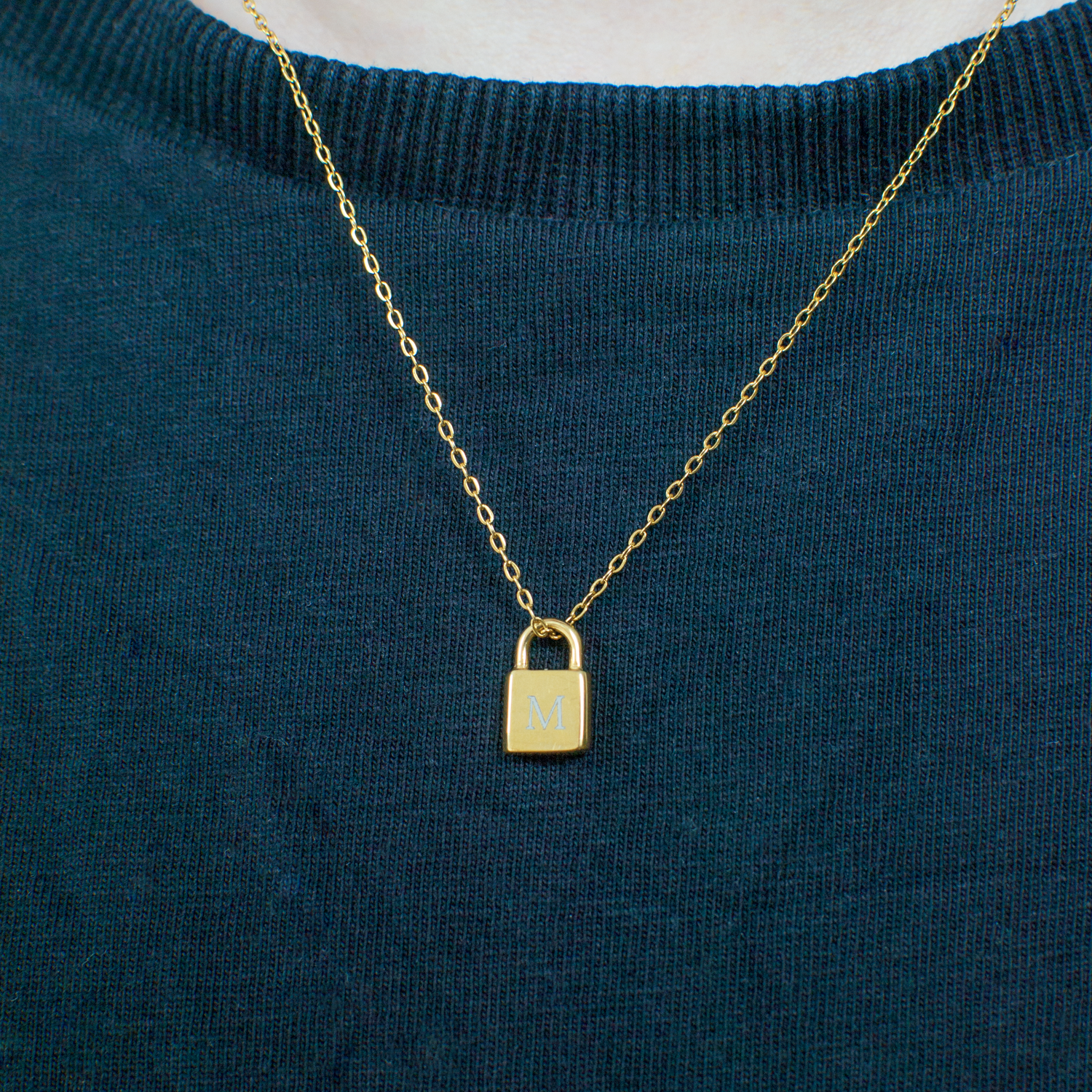 Personalised Mini Padlock Necklace