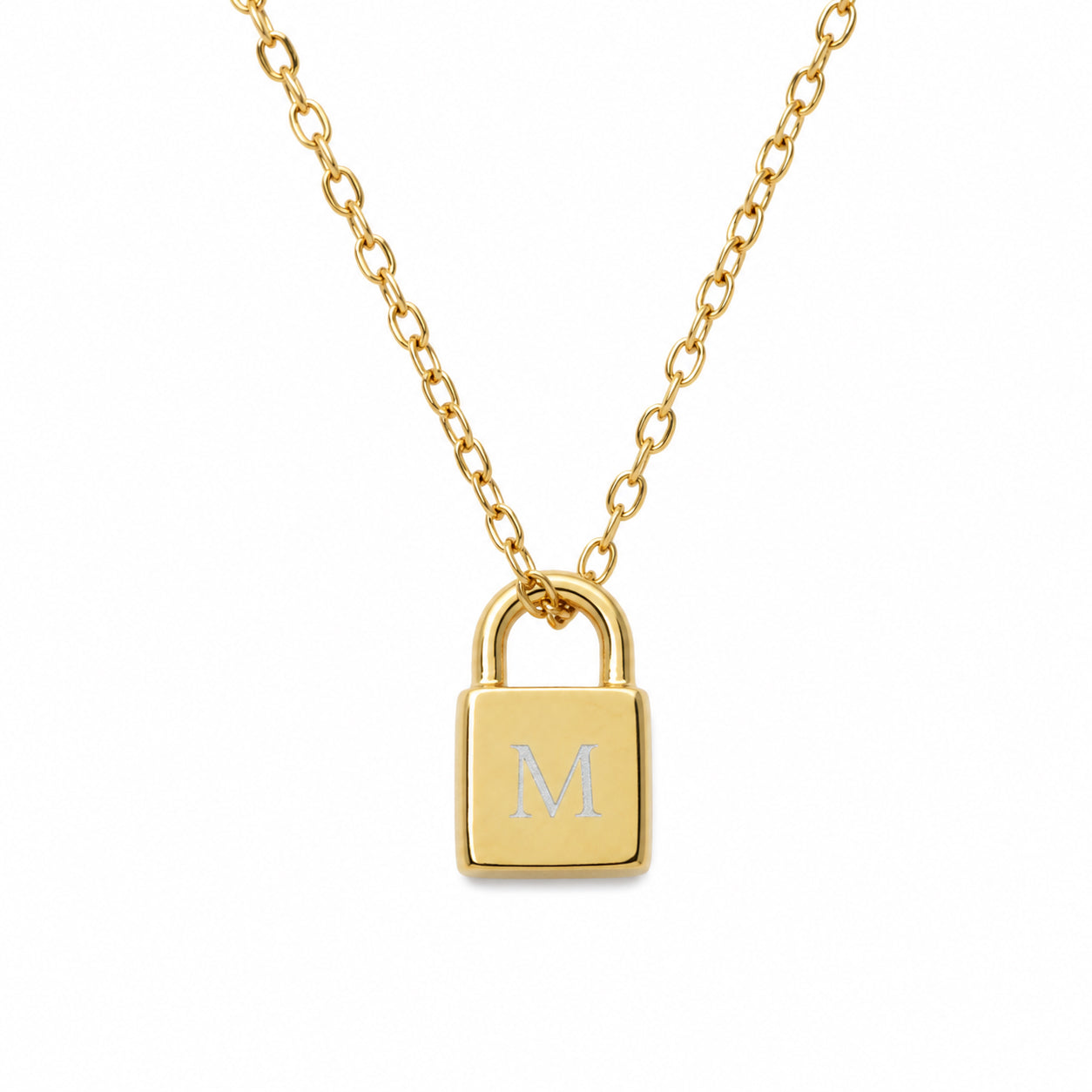 Personalised Mini Padlock Necklace