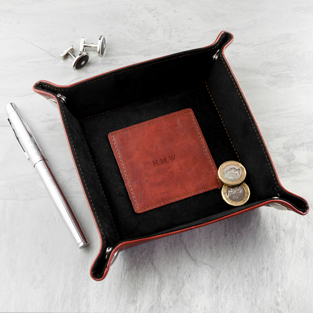 Luxury Brown Personalised Valet Tray
