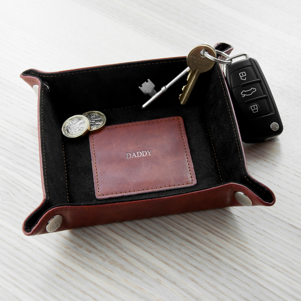 Luxury Brown Personalised Valet Tray