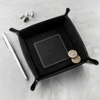 Luxury Black Personalised Valet Tray