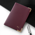 Personalised Luxury Leather Passport Cover