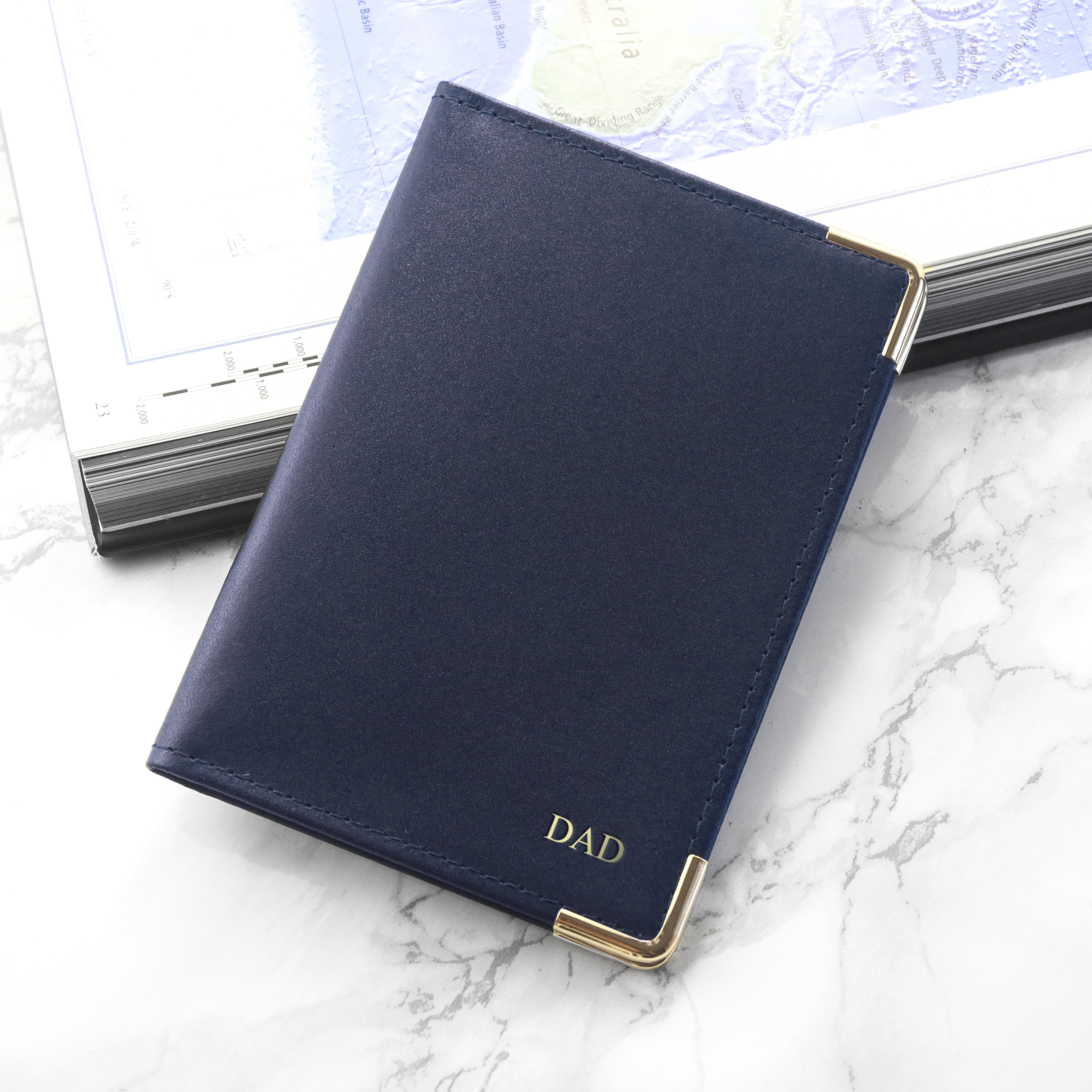 Personalised Luxury Leather Passport Cover