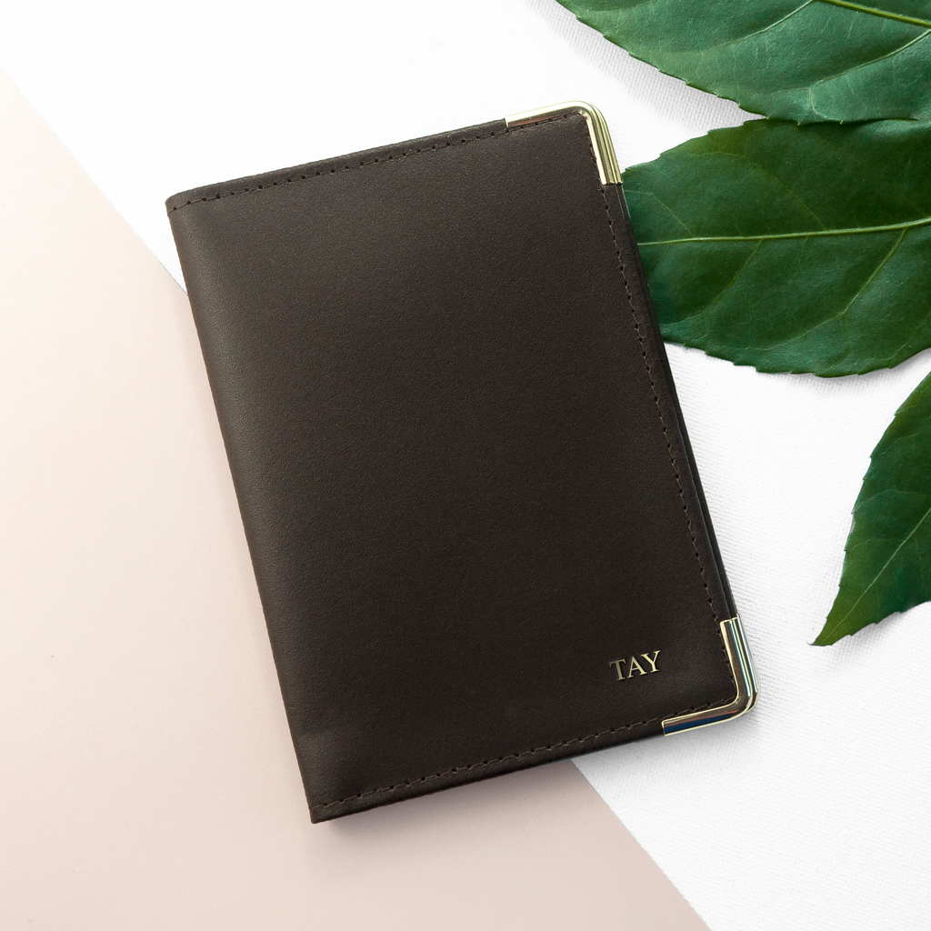 Personalised Luxury Leather Passport Cover
