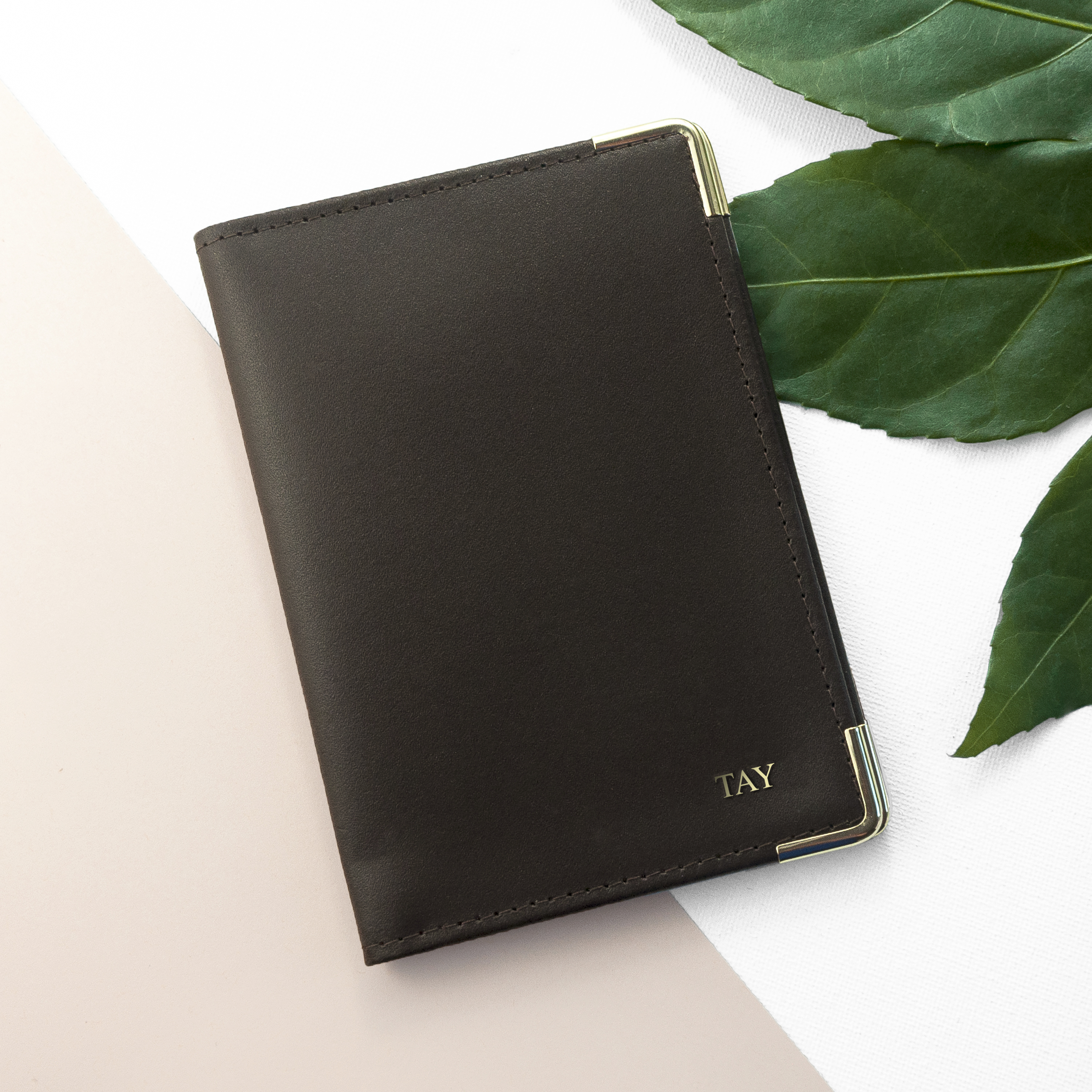 Personalised Luxury Leather Passport Cover