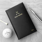 Personalised Luxury Leather Golf Notebook