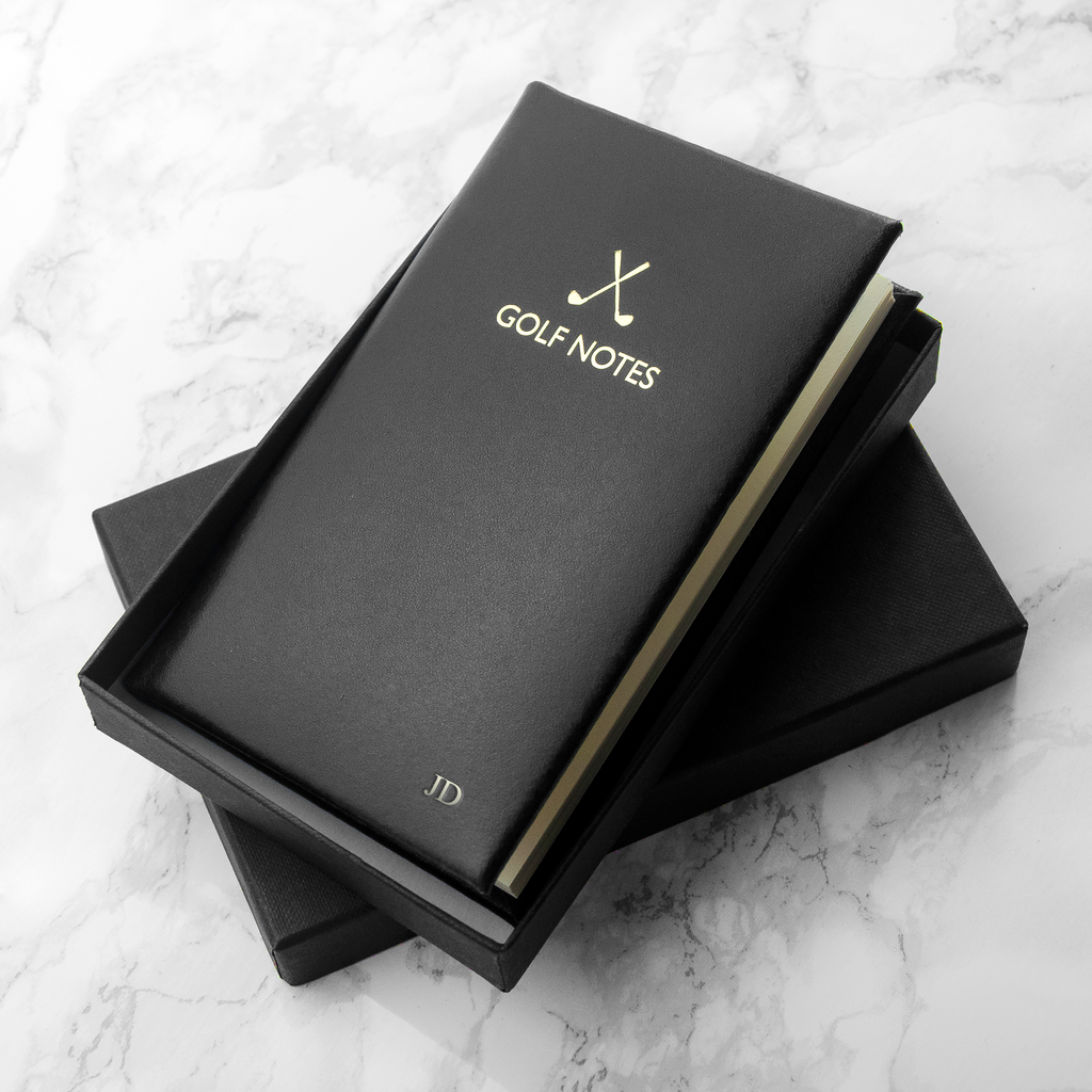 Personalised Luxury Leather Golf Notebook