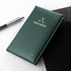 Personalised Luxury Leather Golf Notebook