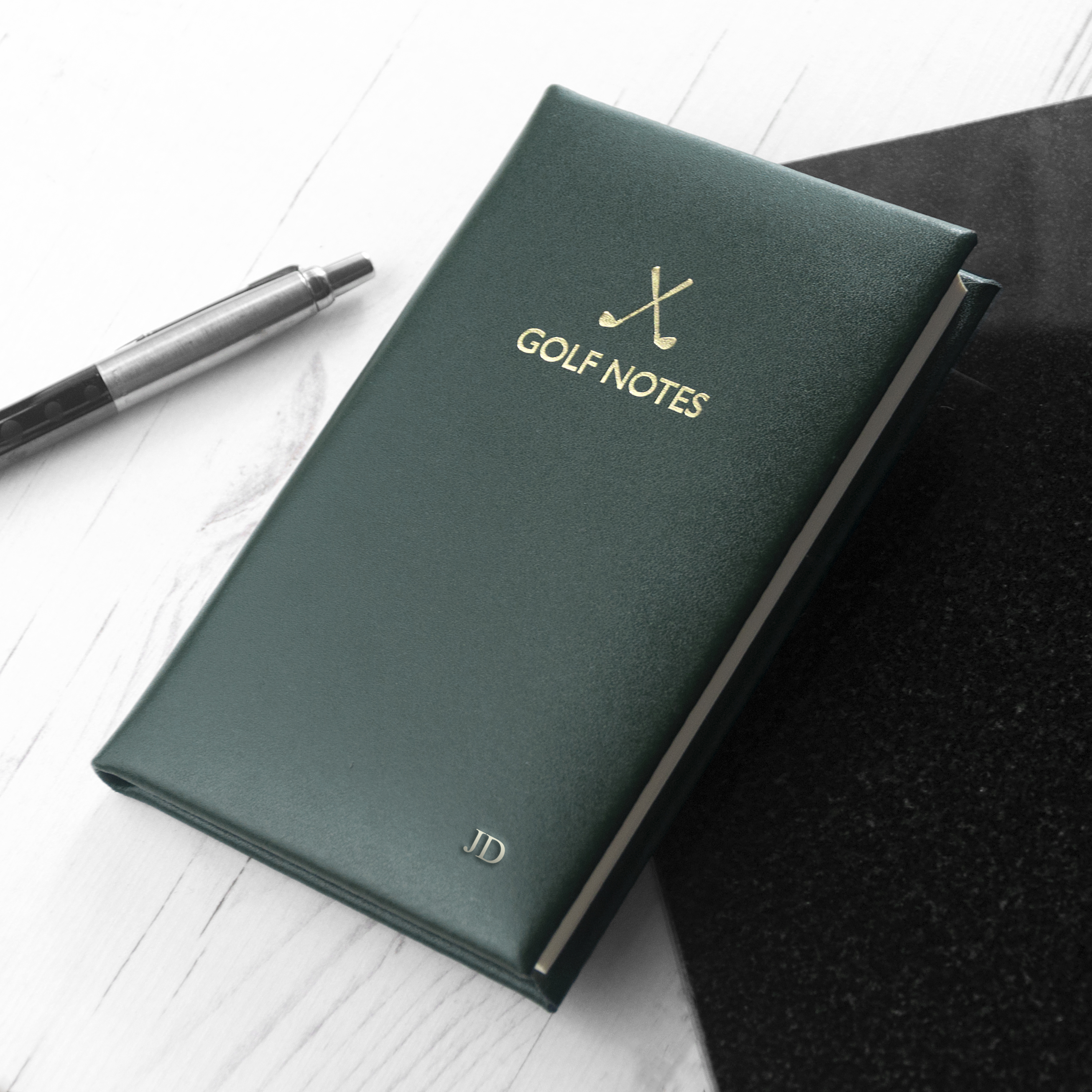 Personalised Luxury Leather Golf Notebook
