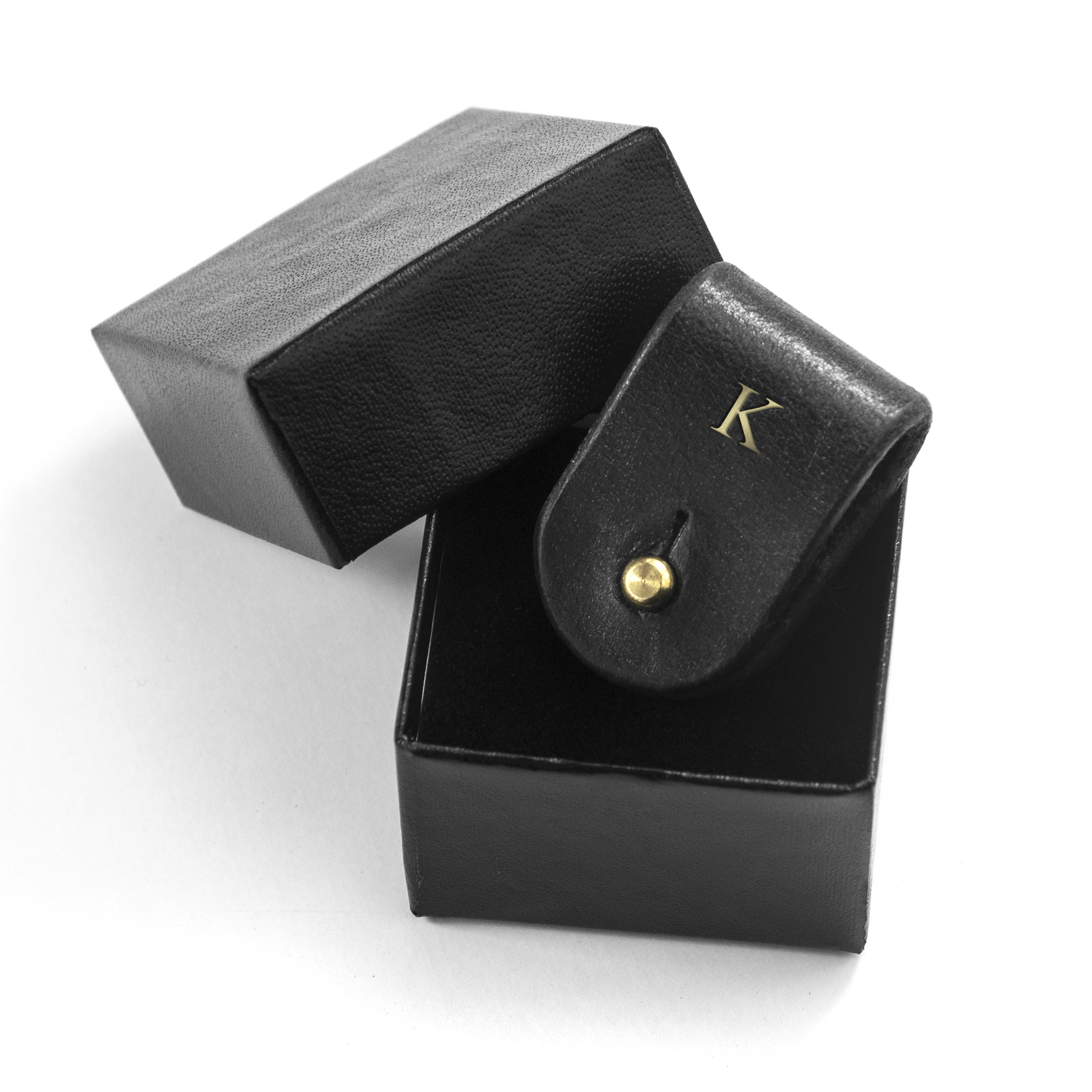 Monogrammed Leather Earphones Holder