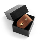 Monogrammed Leather Earphones Holder