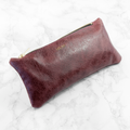 Luxury Slimline Leather Clutch in Burgundy
