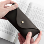 Personalised Origami Leather Glasses Case