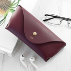 Personalised Origami Leather Glasses Case