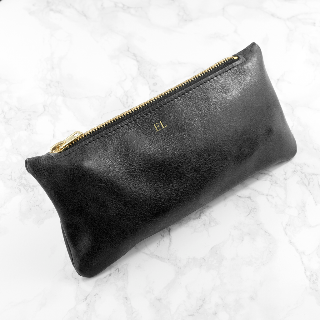 Personalised Luxury Leather Pencil Case