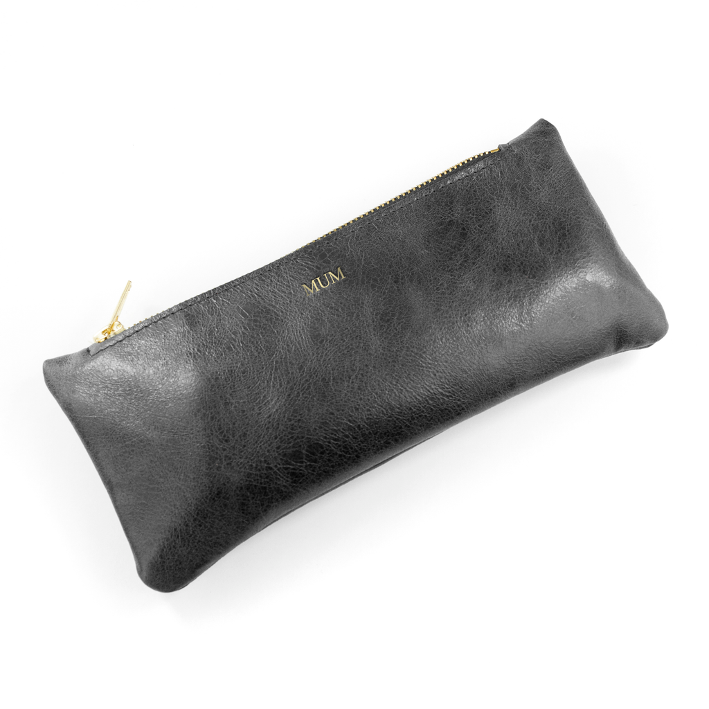 Personalised Luxury Leather Pencil Case