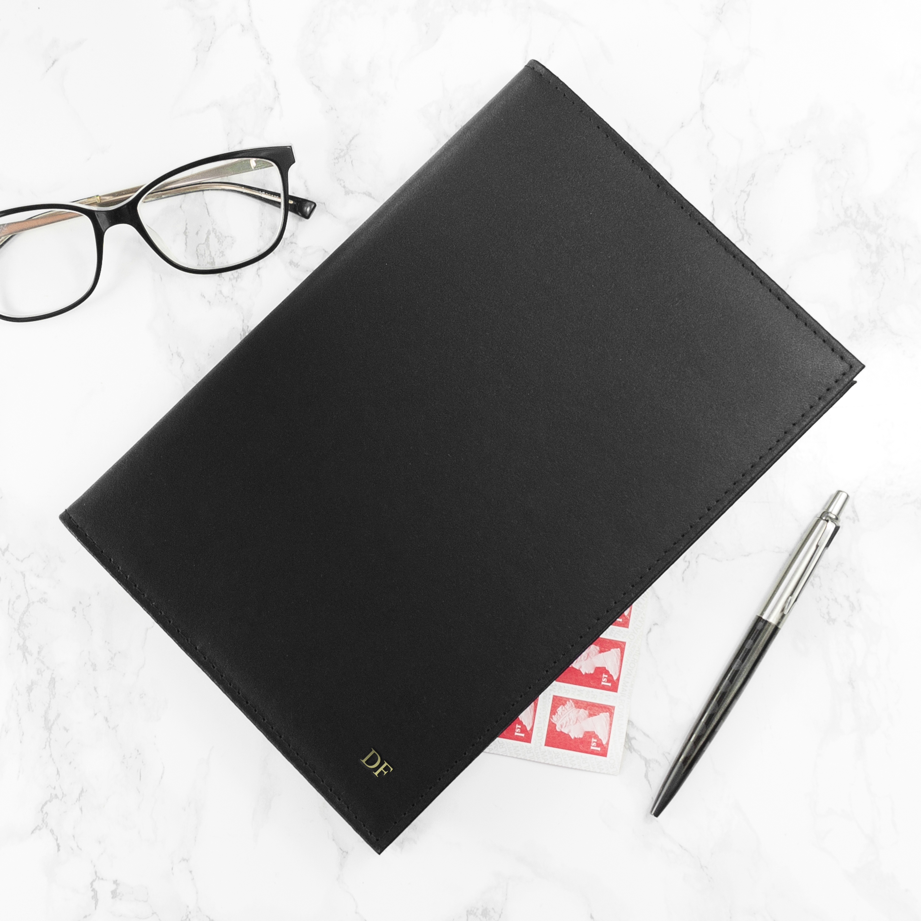 Personalised Luxury Leather Refillable Notebook