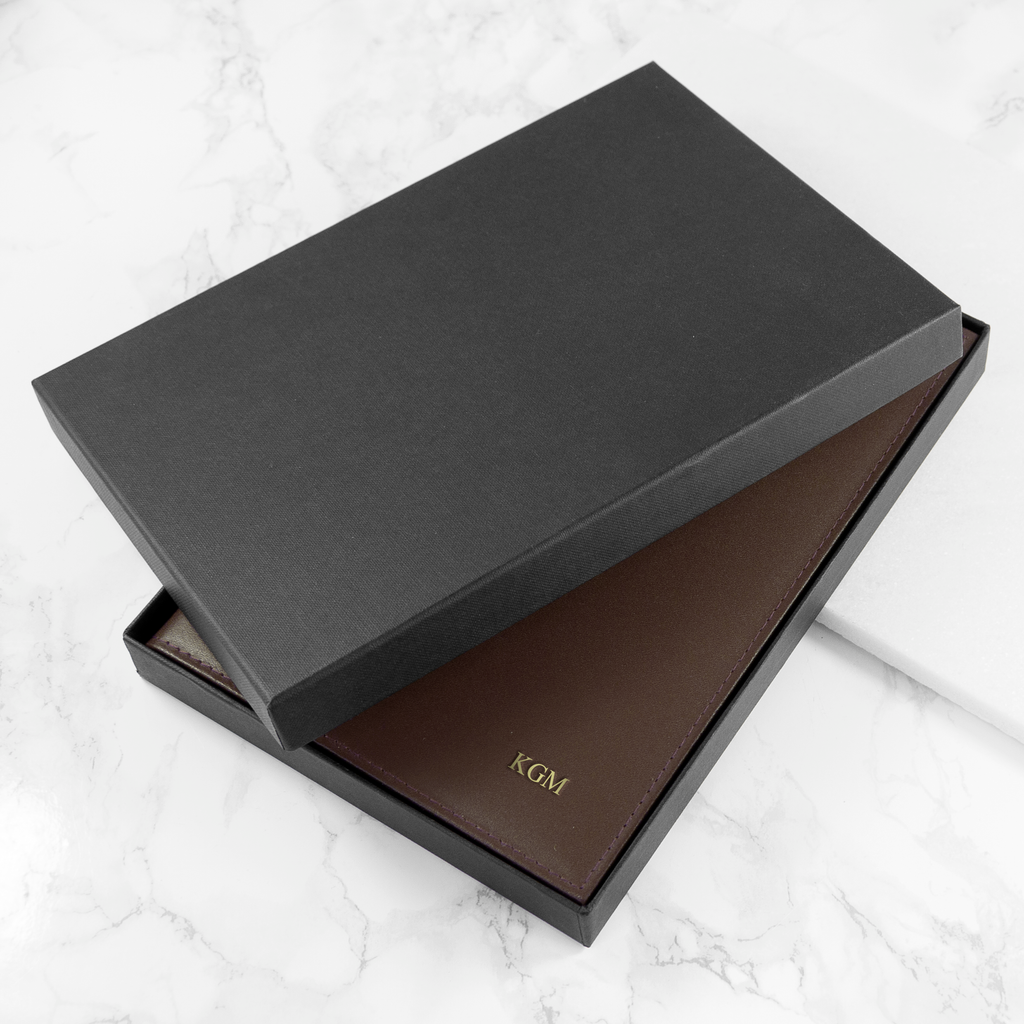 Personalised Luxury Leather Refillable Notebook