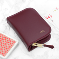 Personalised Leather Playing Card Case