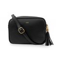 Personalised Luxury Crossbody Bag in Black