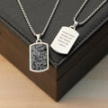 Personalised Men's Semi Precious Gemstone Pendant Necklace