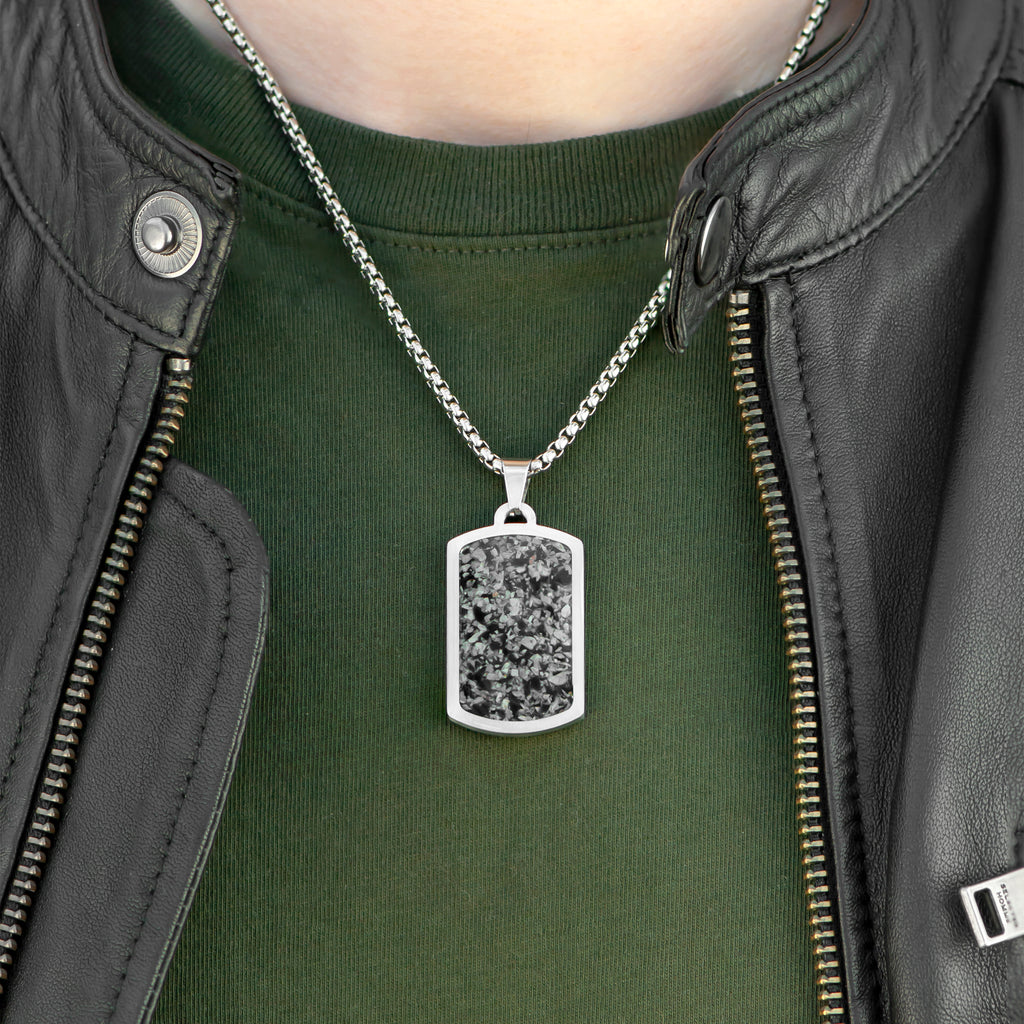 Personalised Men's Semi Precious Gemstone Pendant Necklace
