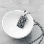 Personalised Men's Semi Precious Gemstone Pendant Necklace