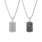 Personalised Men's Semi Precious Gemstone Pendant Necklace
