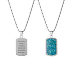Personalised Men's Semi Precious Gemstone Pendant Necklace