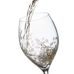 Personalised Floral Crystal Wine Glasses - Set of Two