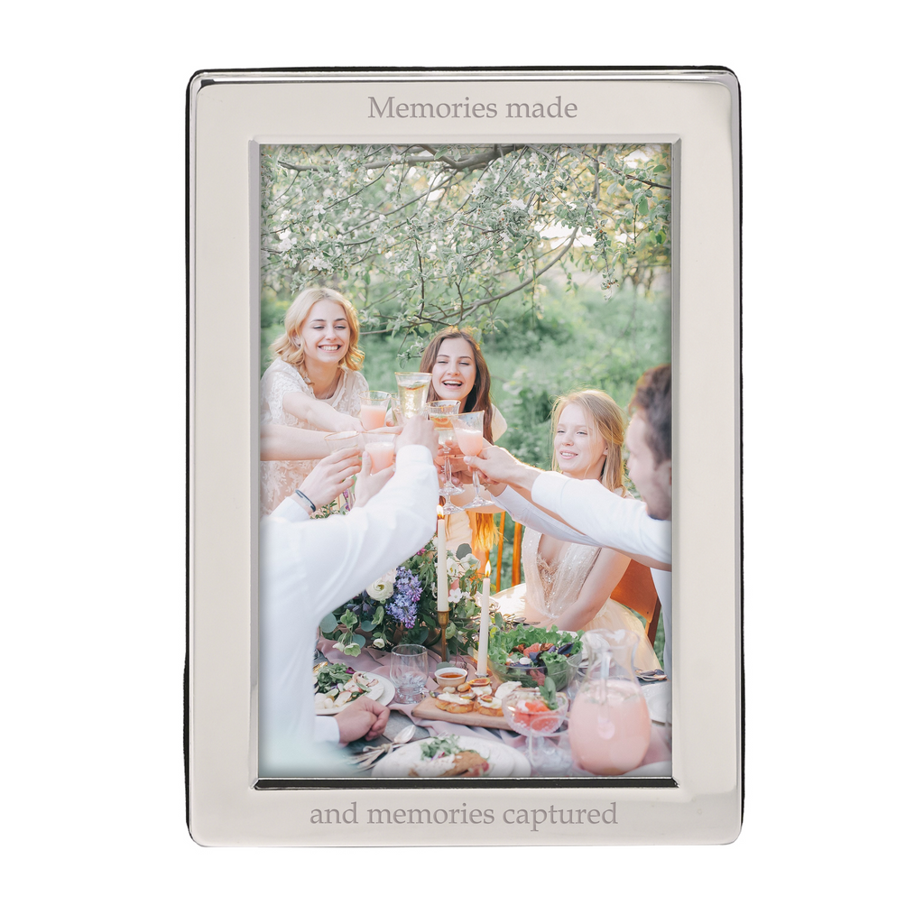 Personalised Silver Plated Portrait Photo Frame