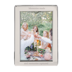 Personalised Silver Plated Portrait Photo Frame