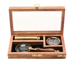 Personalised Classic Brass Explorer Gift Set