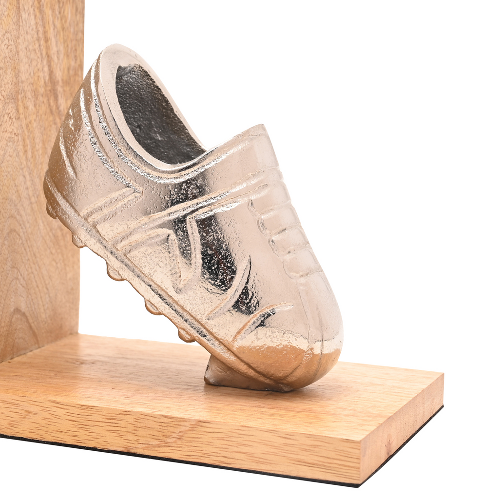 Personalised Rustic Wooden Football Bookends