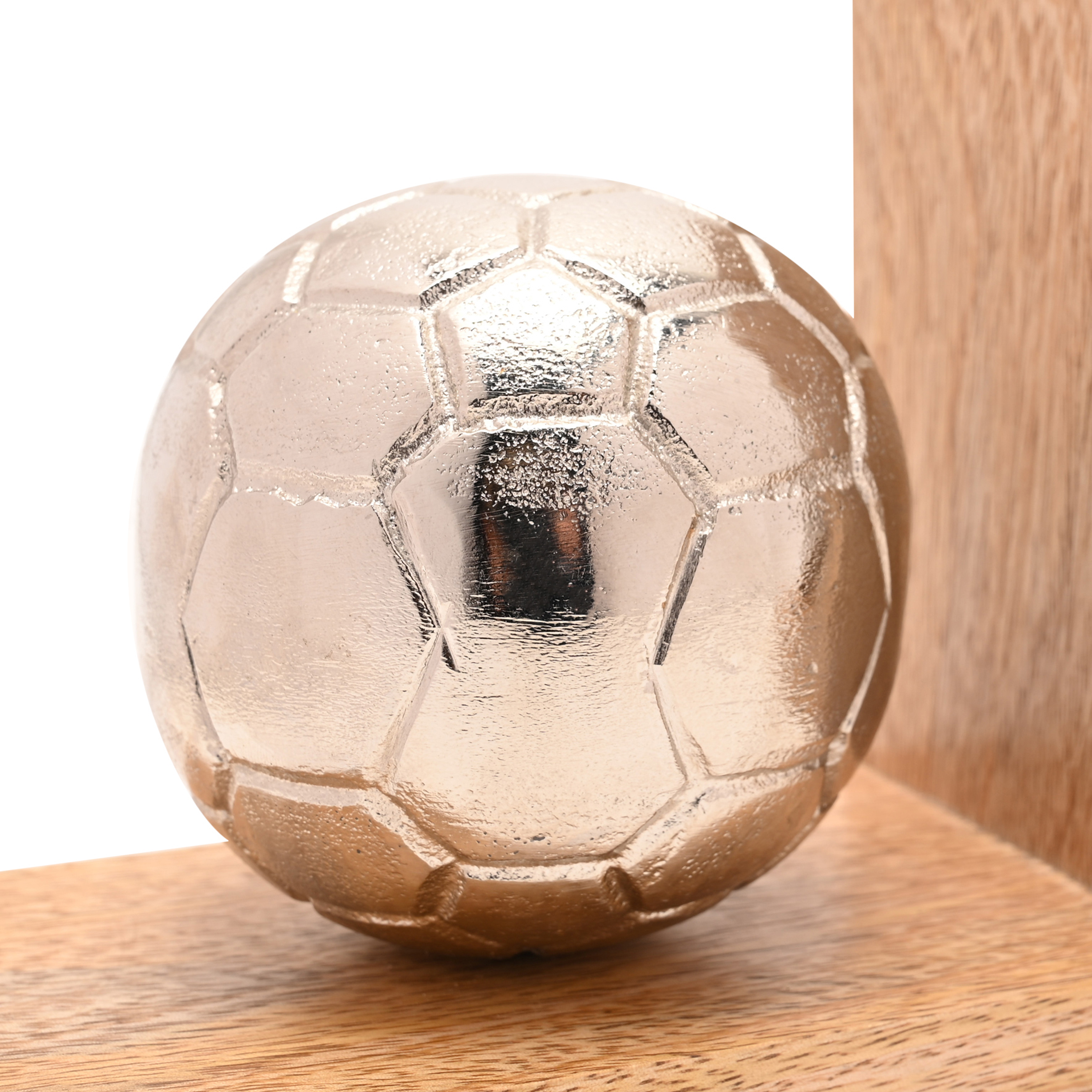 Personalised Rustic Wooden Football Bookends