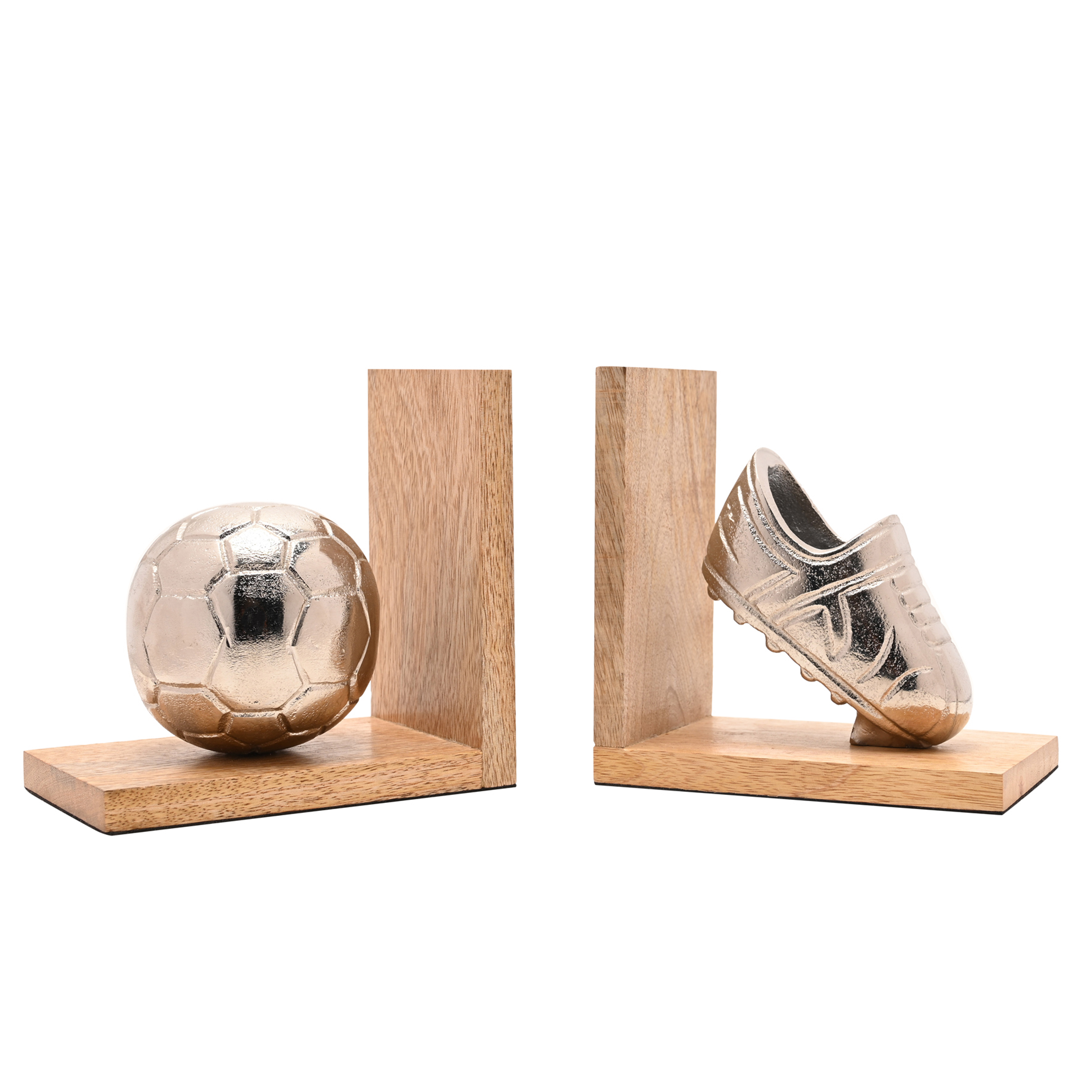 Personalised Rustic Wooden Football Bookends