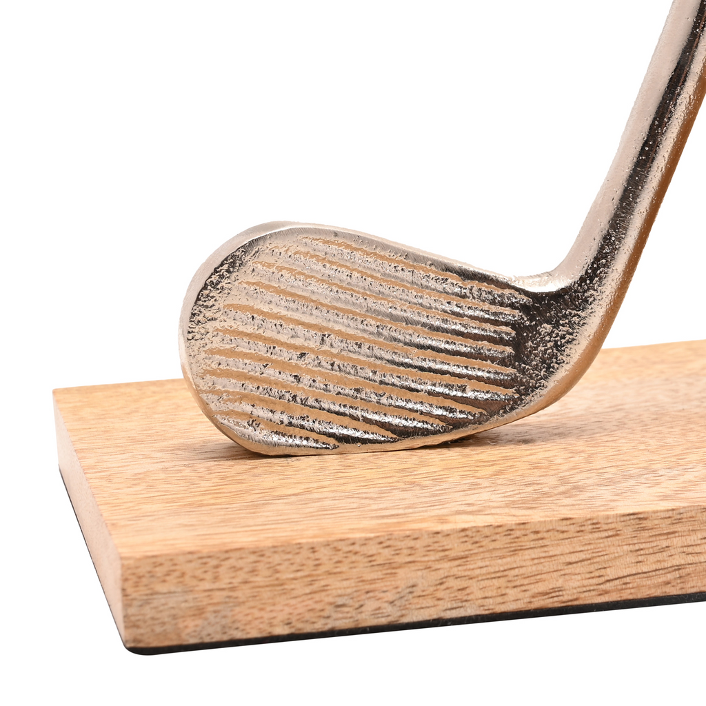 Personalised Rustic Wooden Golf Bookends