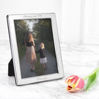Personalised Silver Plated Portrait Photo Frame