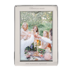 Personalised Silver Plated Portrait Photo Frame