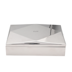 Monogrammed Men's Luxury Mirrored Geometric Valet Box