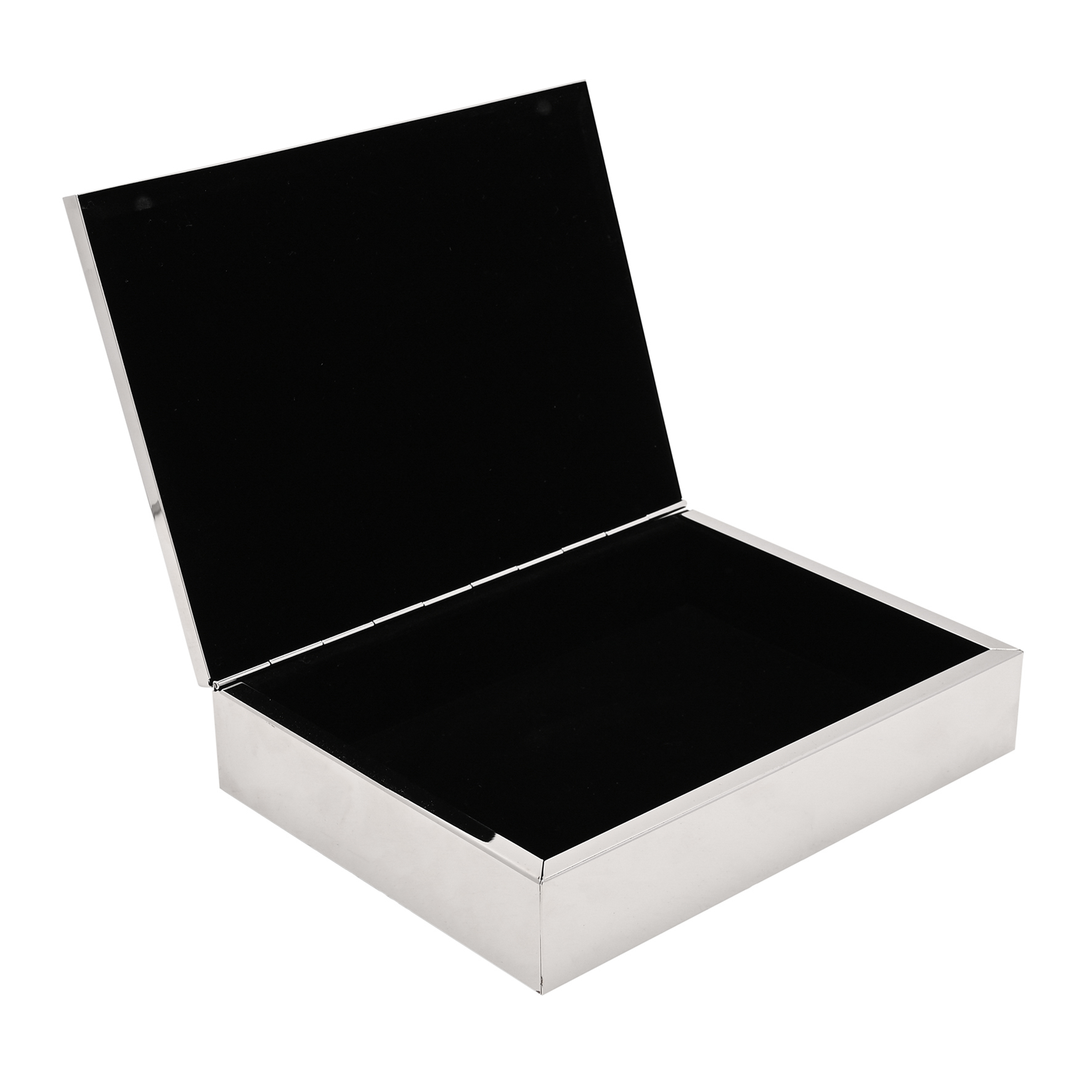 Monogrammed Men's Luxury Mirrored Geometric Valet Box