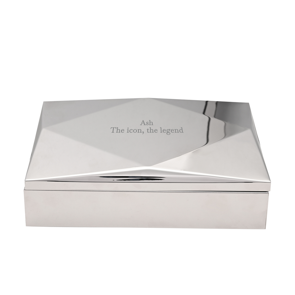 Personalised Contemporary Mirrored Accessories Box