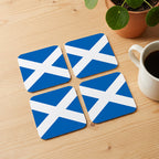 Personalised Flag Coasters with Cork Base - Set of 4
