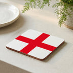 Personalised Flag Coasters with Cork Base - Set of 4