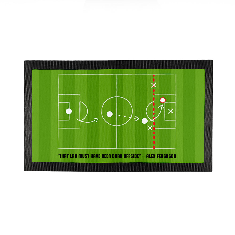 Personalised Offside Rule Bar Mat