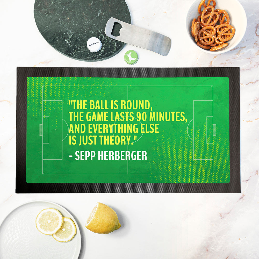 Personalised Football Quote Bar Mat