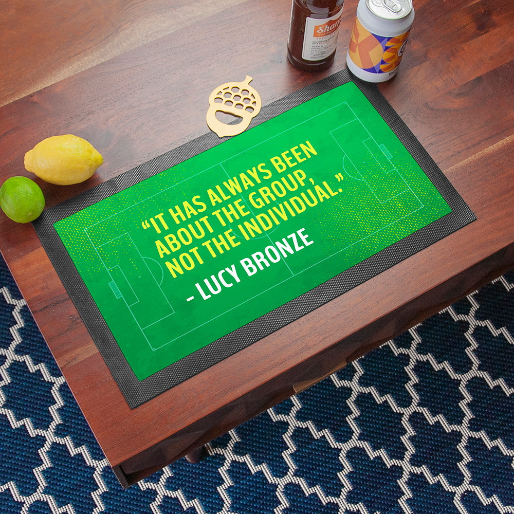 Personalised Football Quote Bar Mat