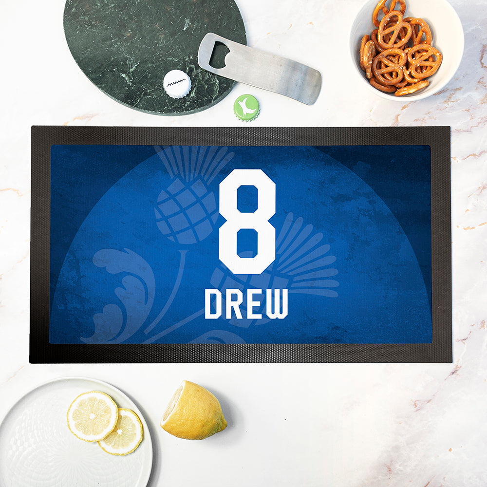 Personalised Scotland Bar Mat