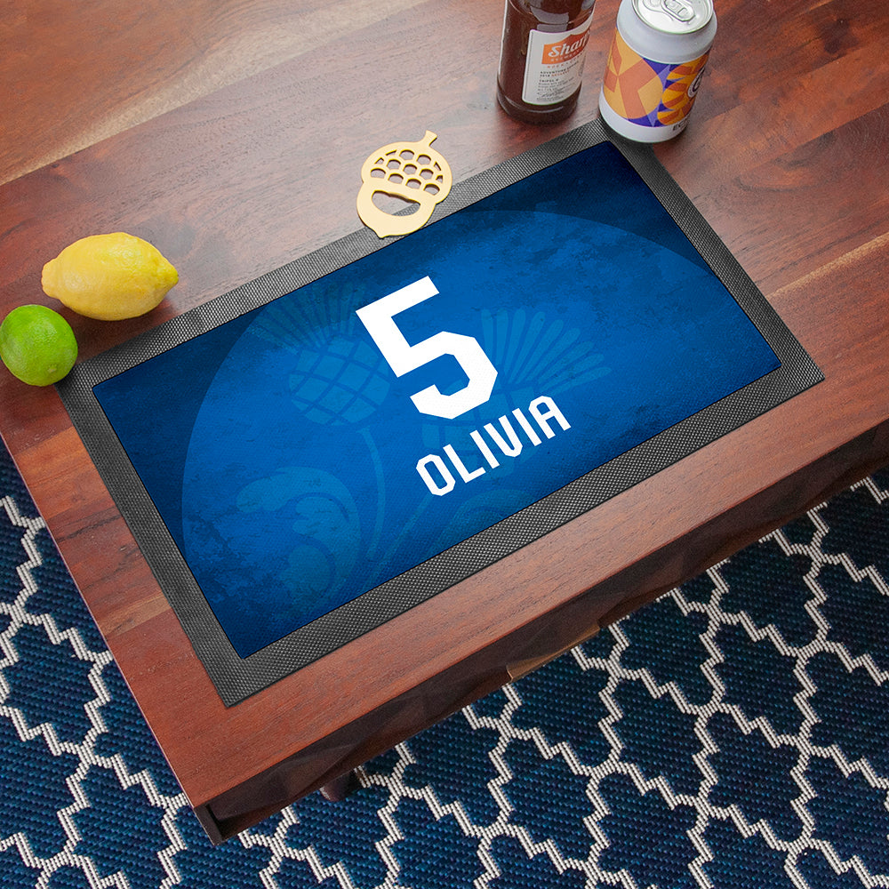 Personalised Scotland Bar Mat